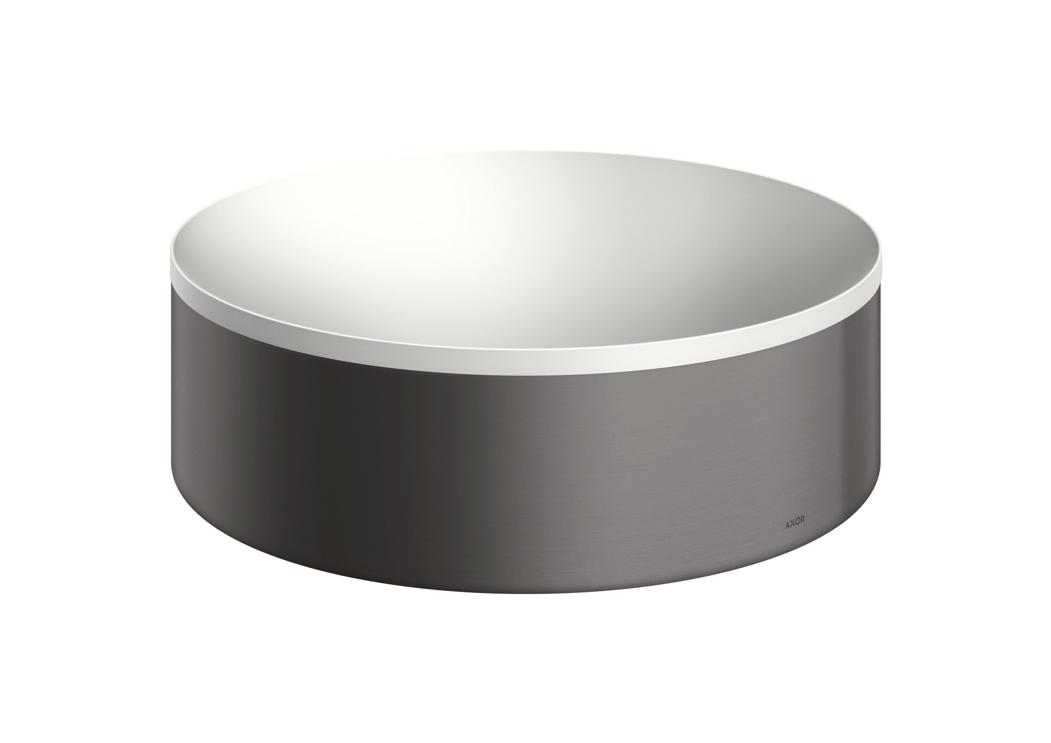 Axor Suite lavabo 30x30 cm circular sobre encimera blanco-negro 42000340