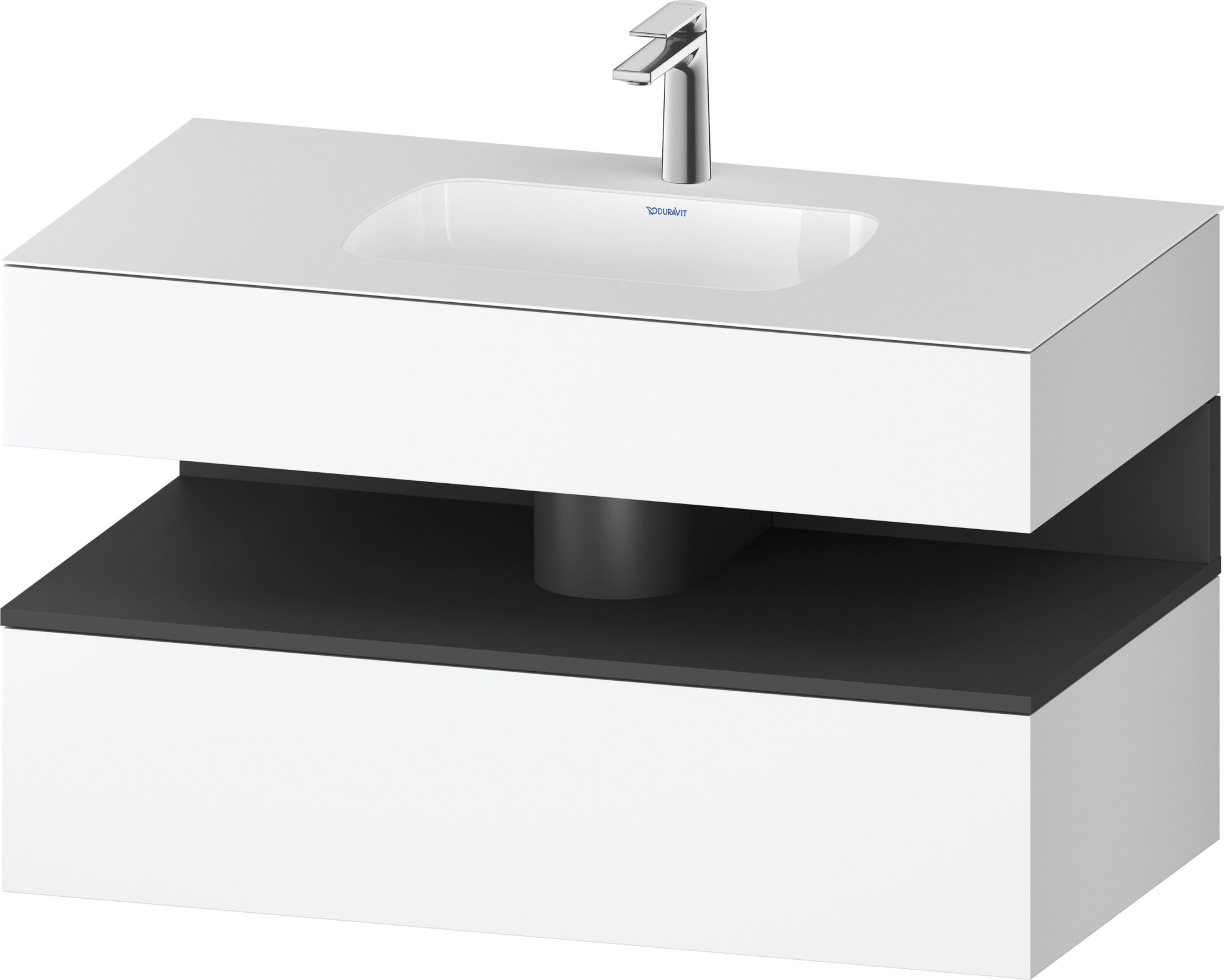 Duravit Qatego lavabo con mueble 100 cm blanco QA4786049180010