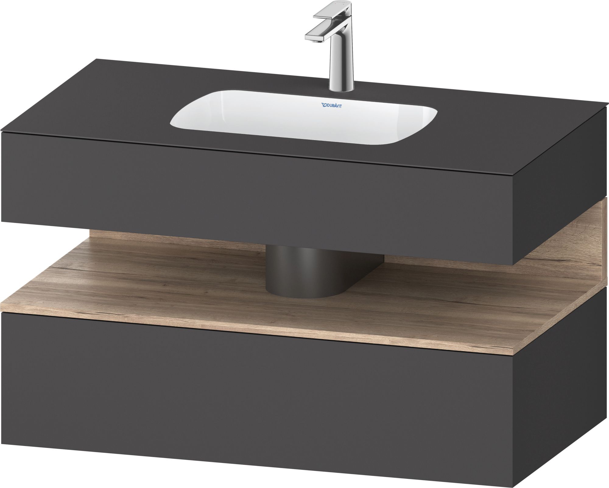 Duravit Qatego lavabo con mueble 100 cm roble QA4786055490010