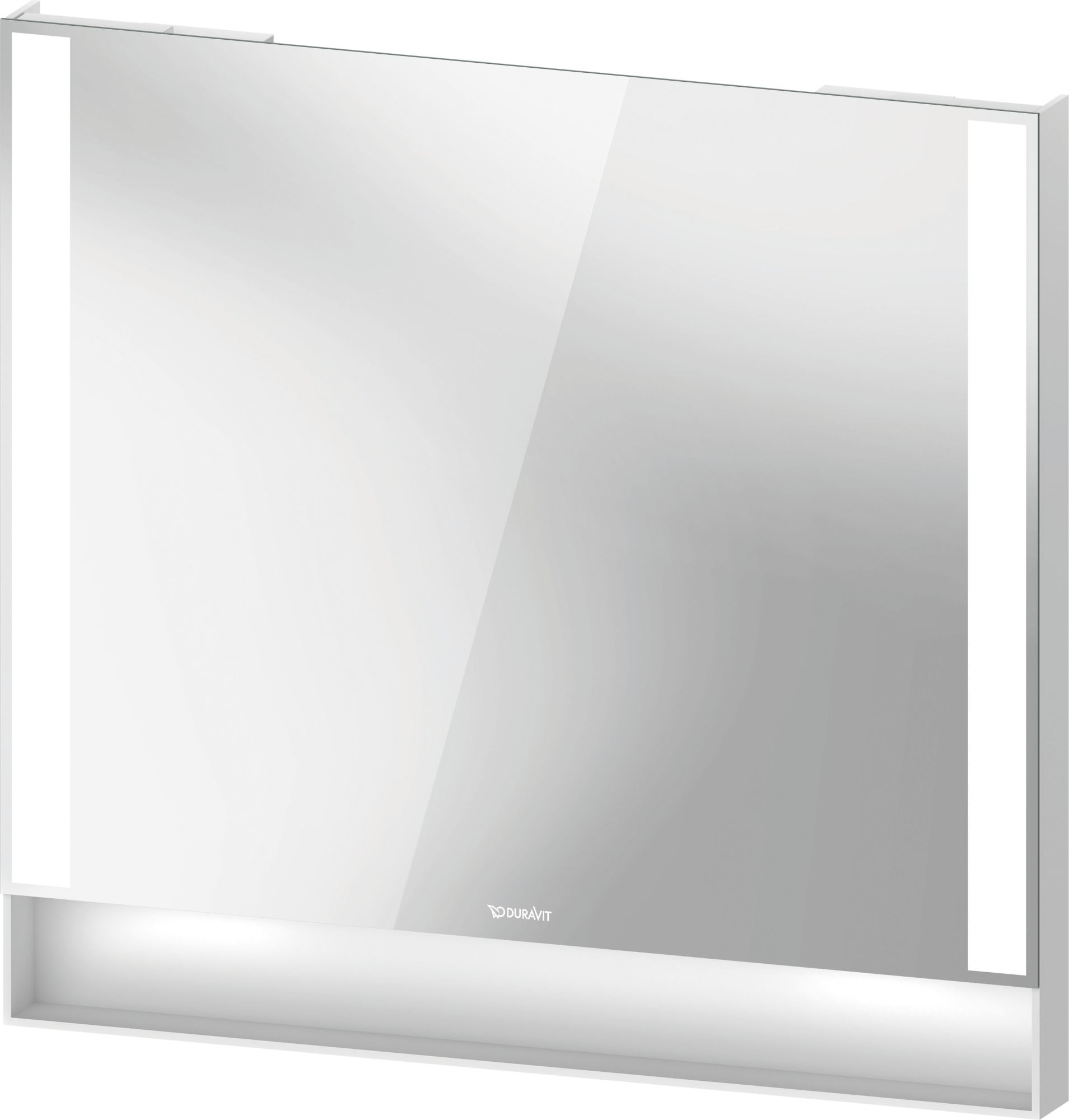 Duravit Qatego espejo 80x75 cm rectangular con iluminación blanco QA7082018180100