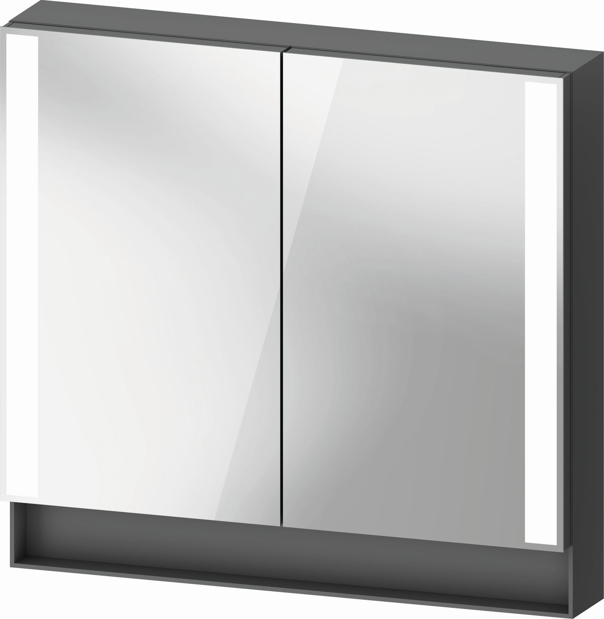 Duravit Qatego armario 80x15.5x75 cm con espejo grafito QA7151049491010