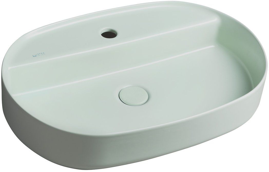 Isvea Infinity lavabo 60x40 cm oval sobre encimera 10NF65060-2T