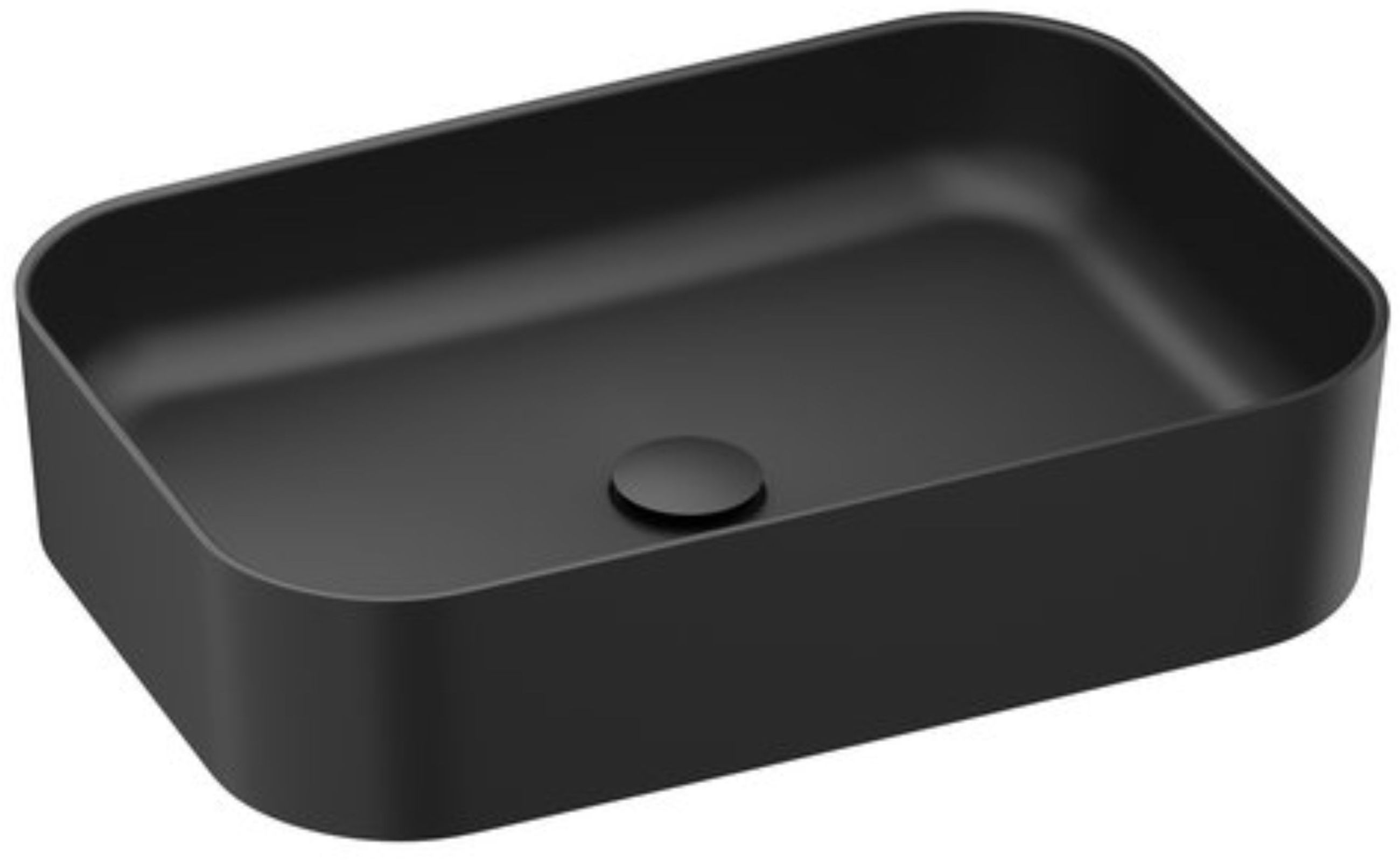 Ravak Ceramic lavabo 55x37 cm rectangular sobre encimera negro XJX0D155001