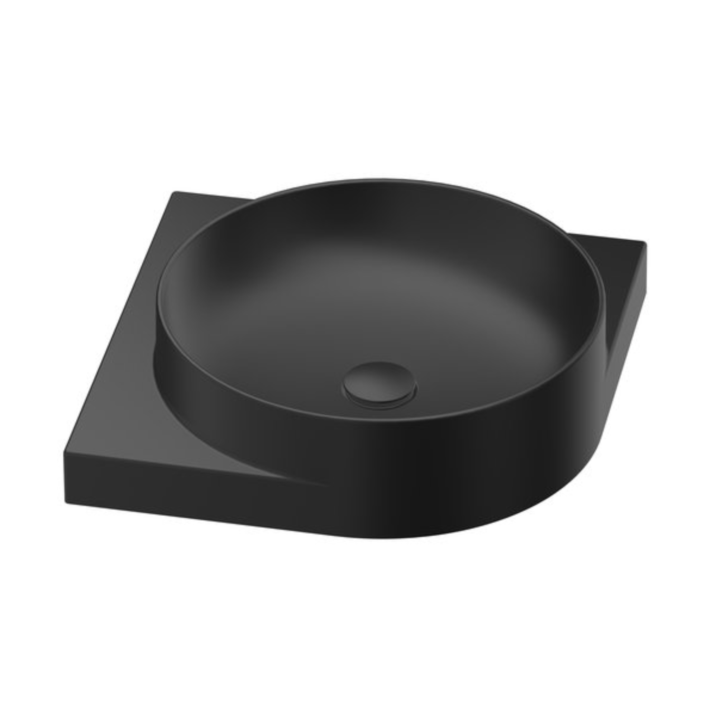 Ravak Yard lavabo 45x45 cm esquina clásico-para mueble negro XJX0D245000