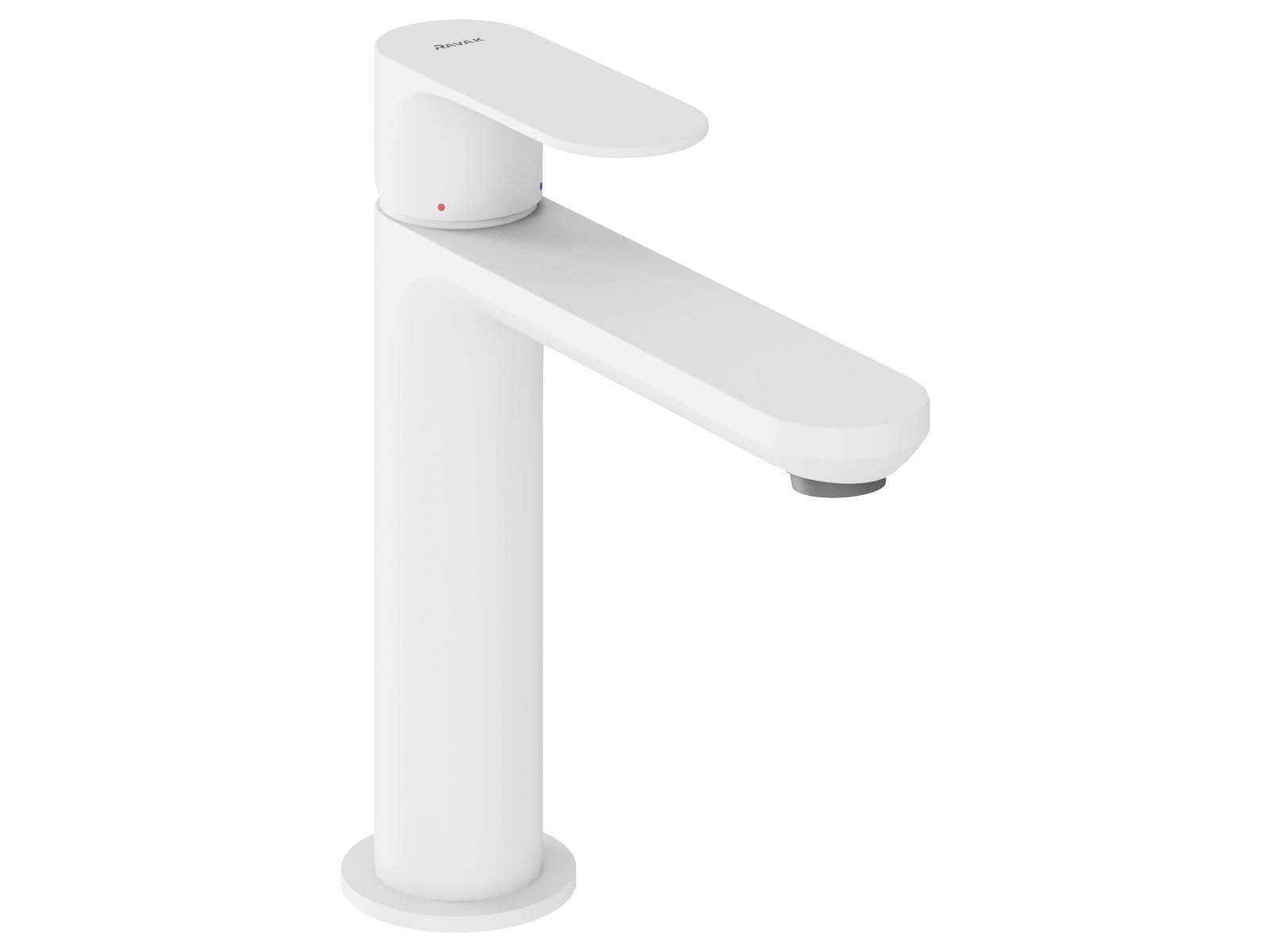 Ravak Eleganta grifo para lavabo de pie blanco X070253