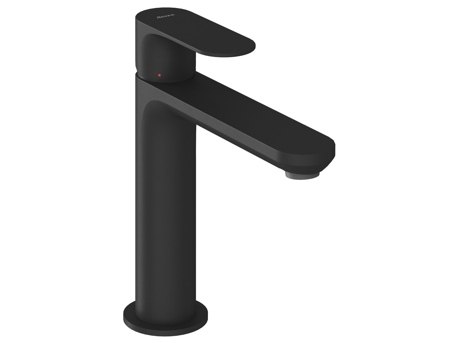 Ravak Eleganta grifo para lavabo de pie negro X070290
