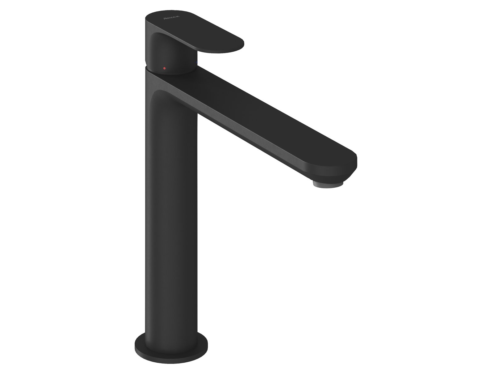 Ravak Eleganta grifo para lavabo de pie negro X070387