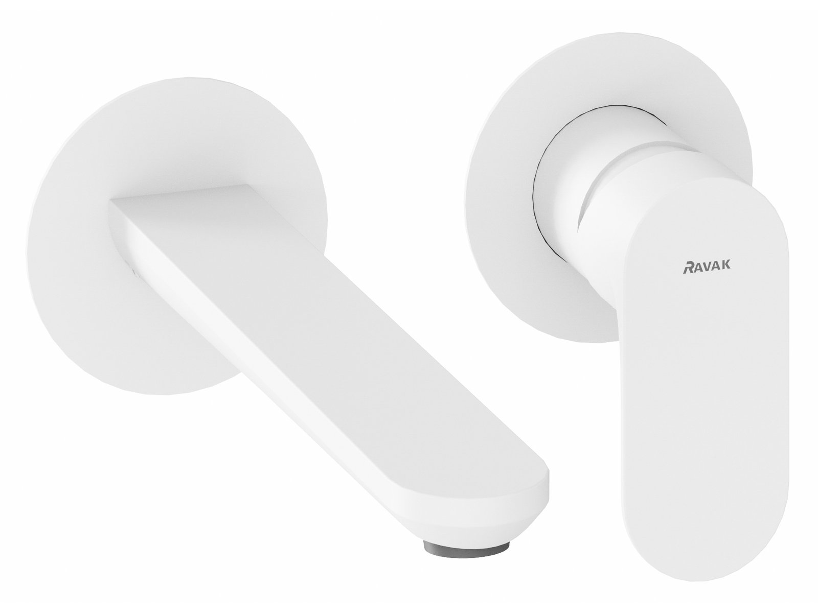 Ravak Eleganta grifo para lavabo empotrado blanco X070255