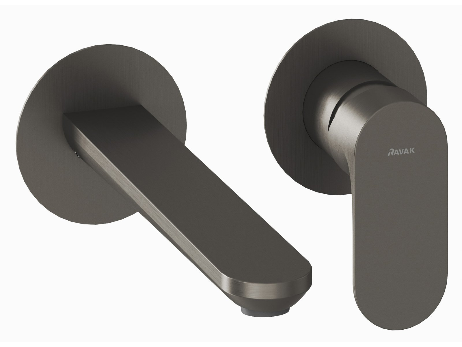 Ravak Eleganta grifo para lavabo empotrado grafito X070329