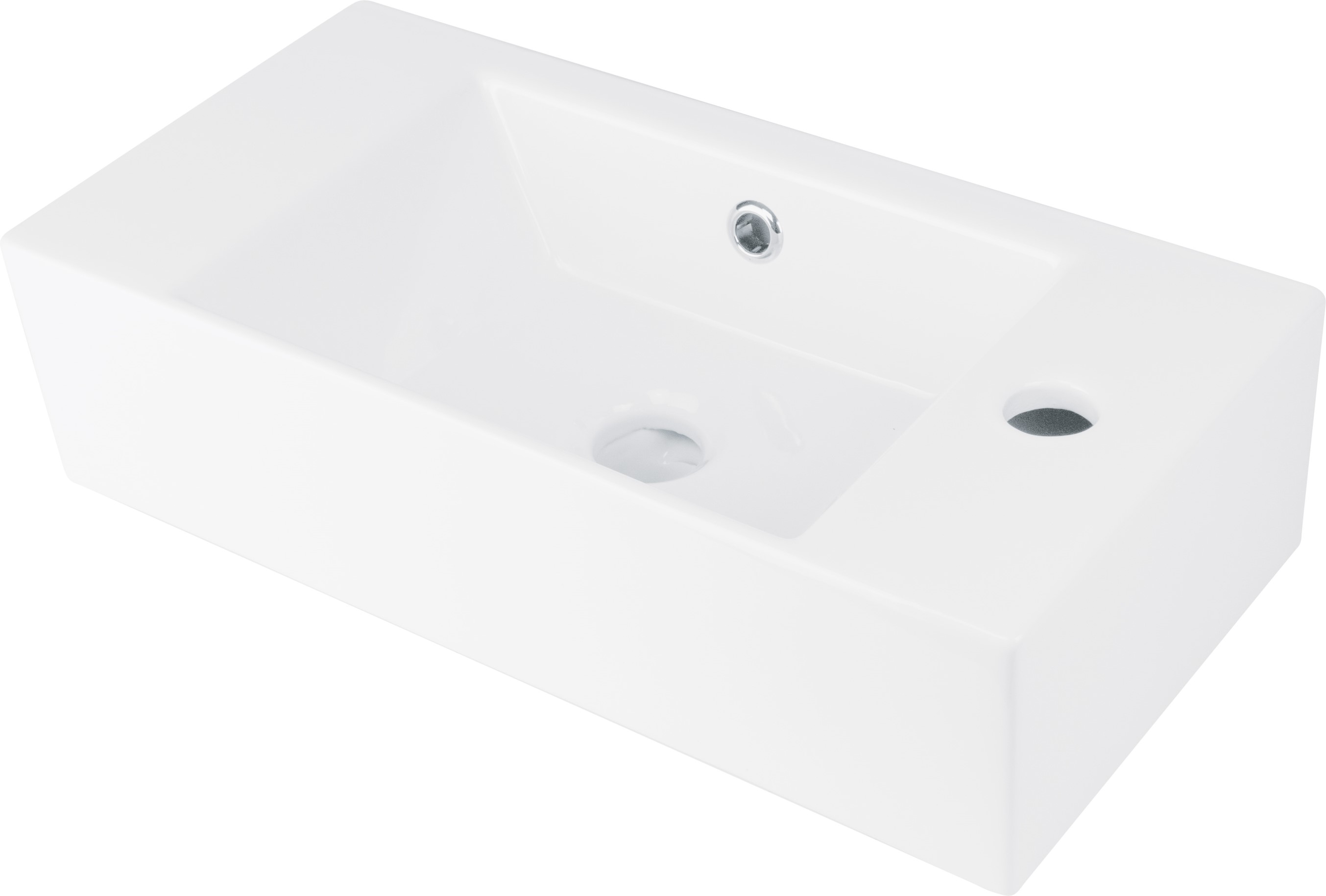 Deante Hiacynt New lavabo 51x25 cm rectangular sobre encimera blanco CDY6U2R