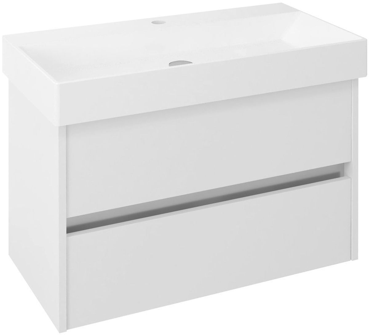 Sapho Nirona armario 82x43x51.5 cm suspendido, para lavabo blanco NR085-3030