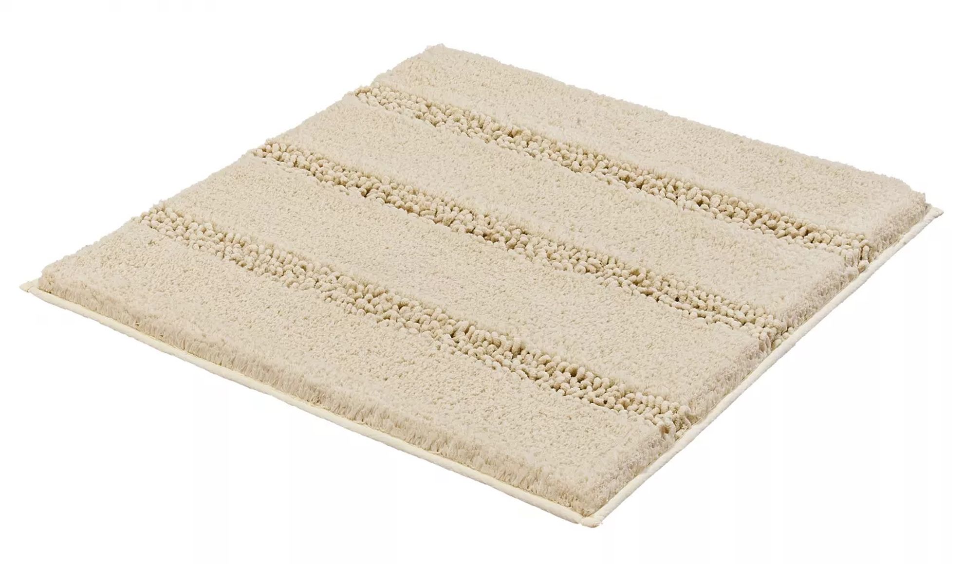 Kleine Wolke Monrovia alfombrilla para baño 60x60 cm cuadrada beige 4094226135
