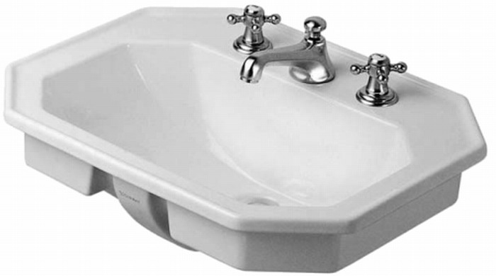 Duravit Seria 1930 lavabo 58x47 cm empotrado blanco 04765800001