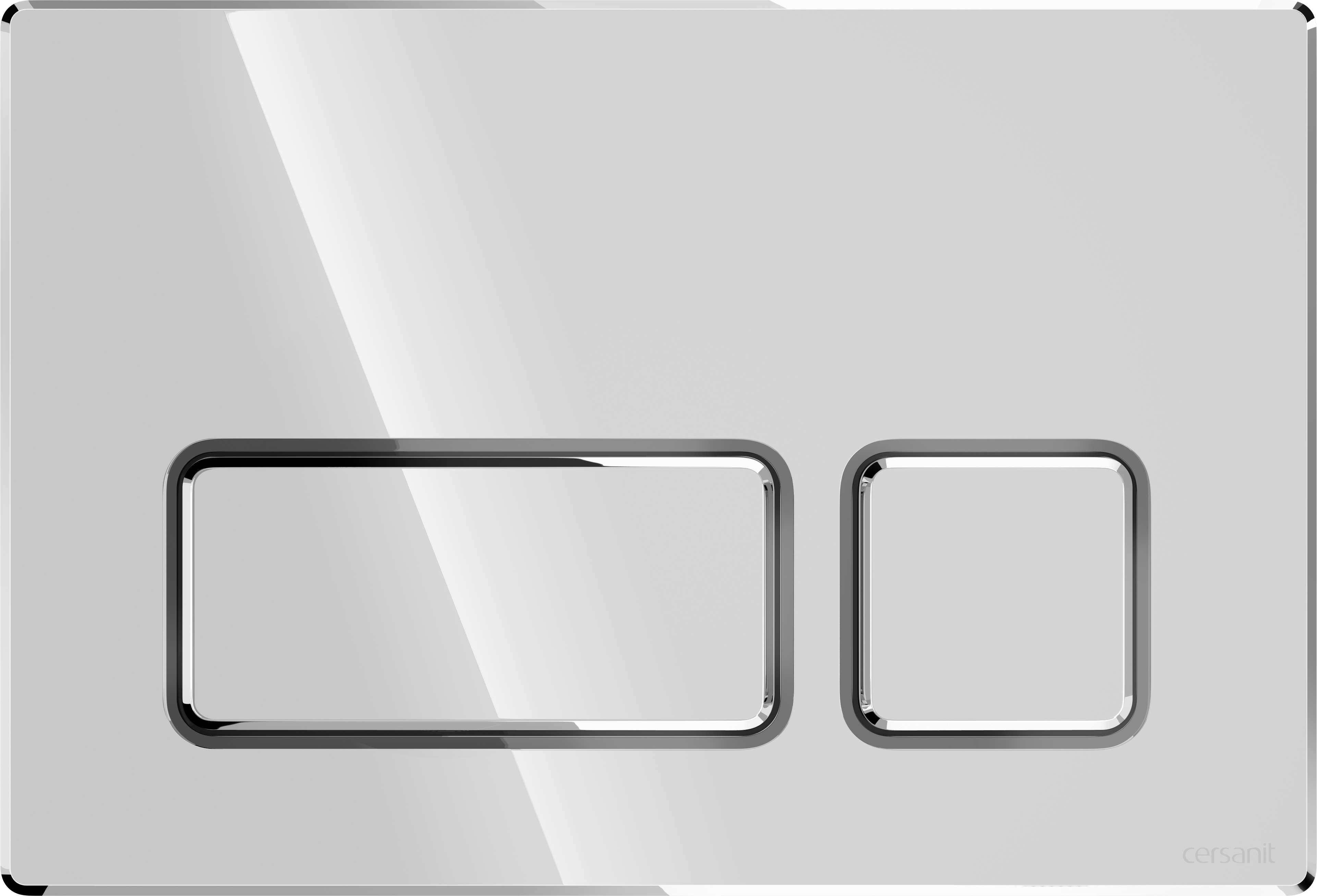 Cersanit Block botón de descarga para WC cromo brillante K97-454