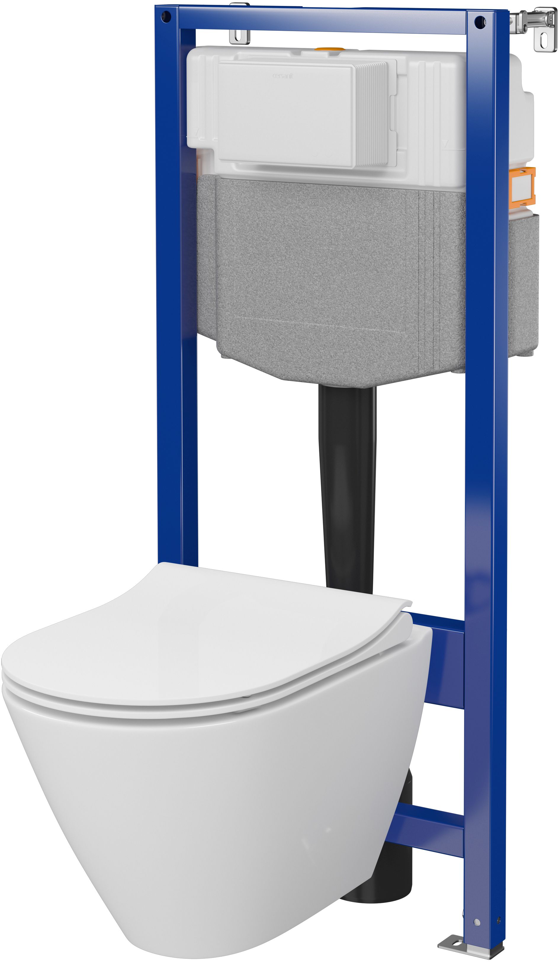 Cersanit City conjunto marco para inodoro + taza + tapa S701-795
