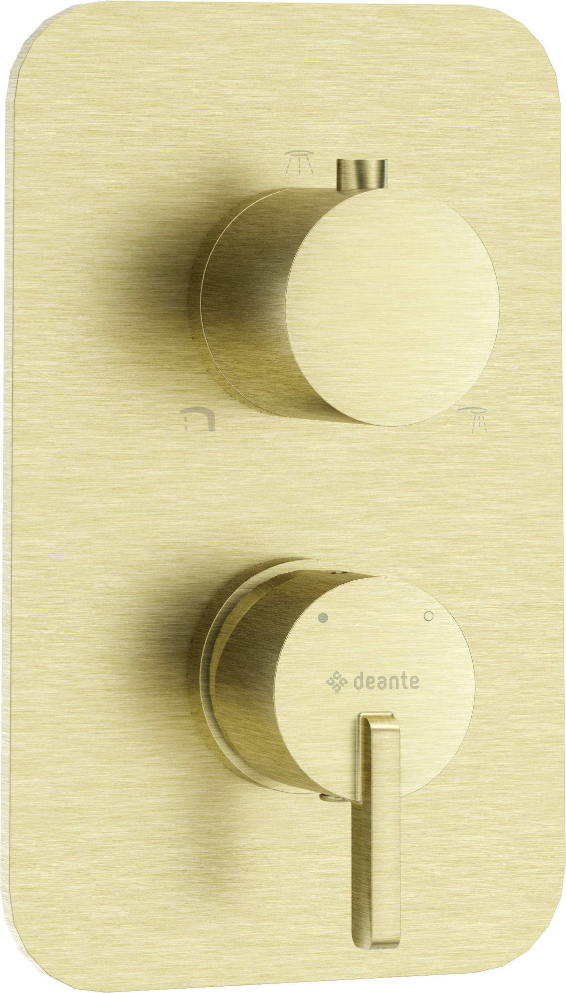 Deante Silia grifo de bañera y ducha empotrado oro BXYRQSM