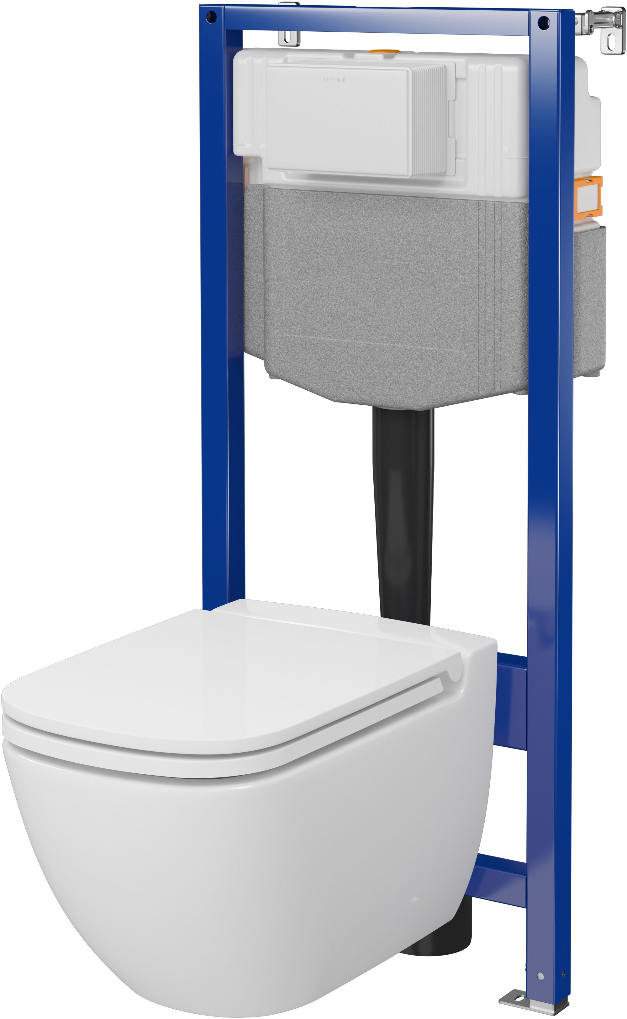 Cersanit Caspia conjunto marco para inodoro + taza + tapa S701-803