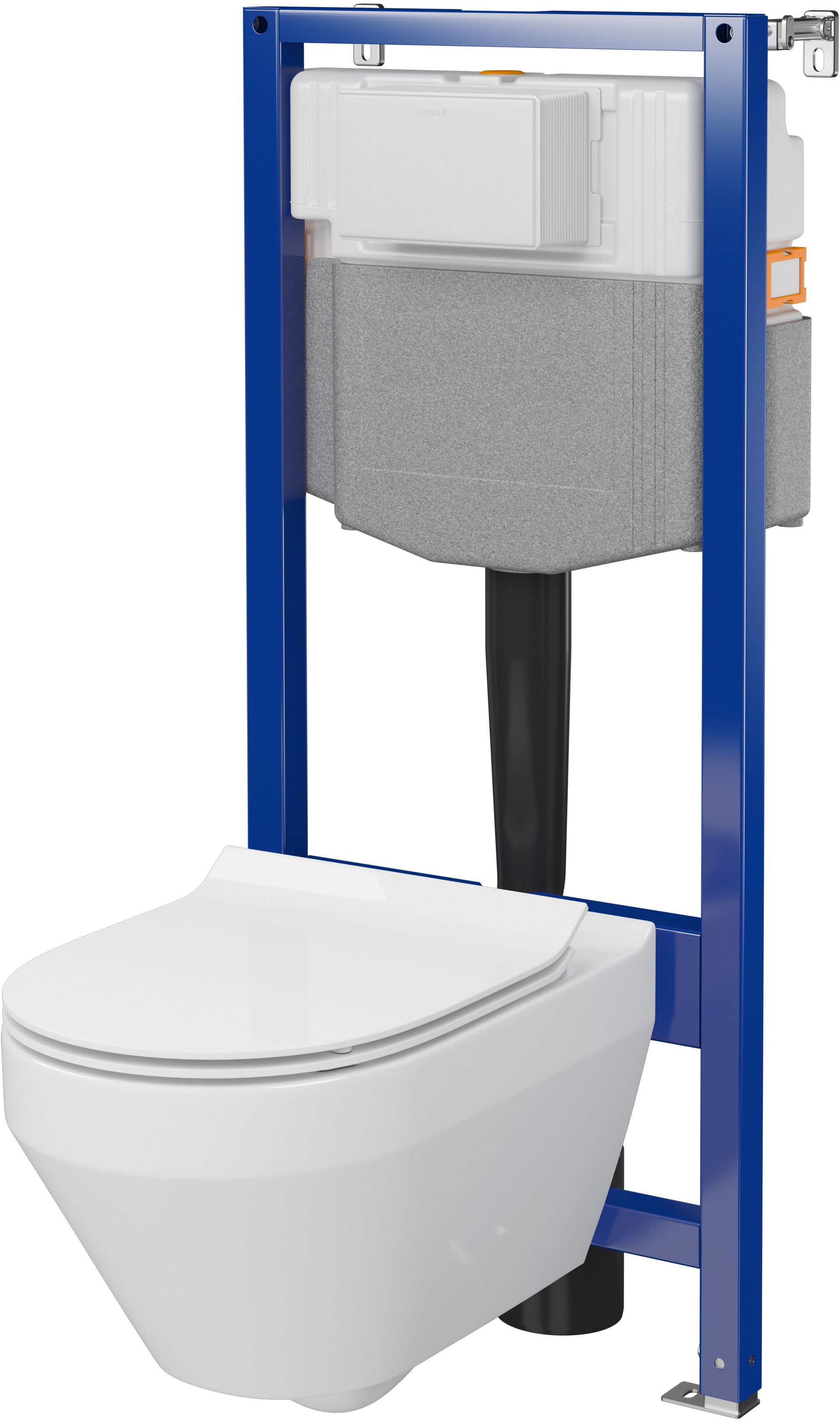 Cersanit Crea conjunto marco para inodoro + taza + tapa S701-807