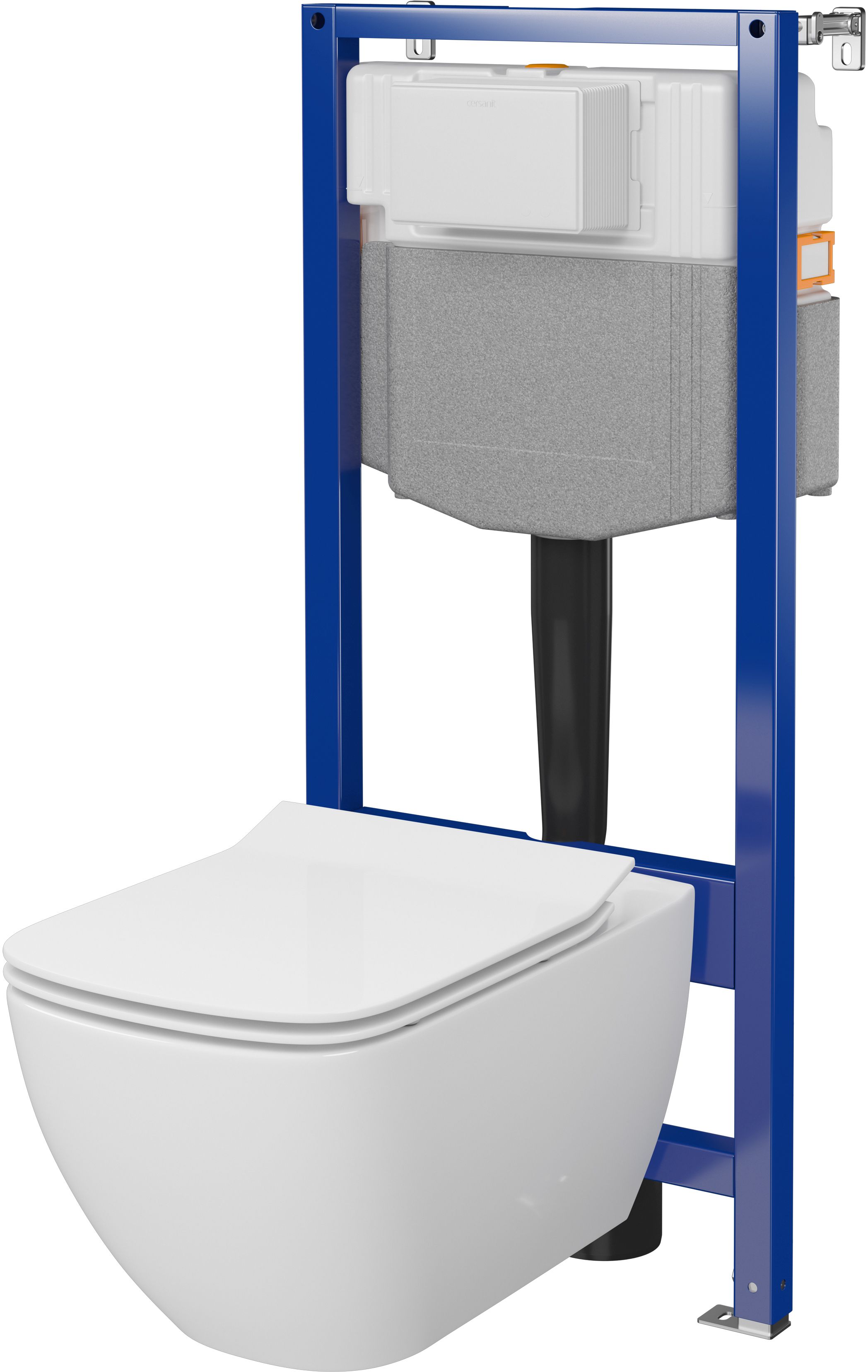 Cersanit Virgo conjunto marco para inodoro + taza + tapa S701-806