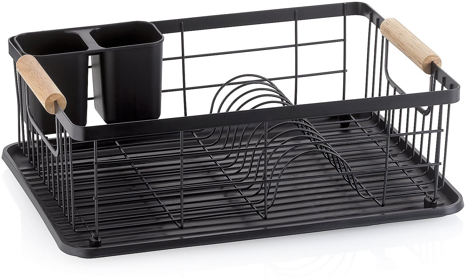 Kela Rica escurridor de platos 42x31.5x15 cm negro 11714