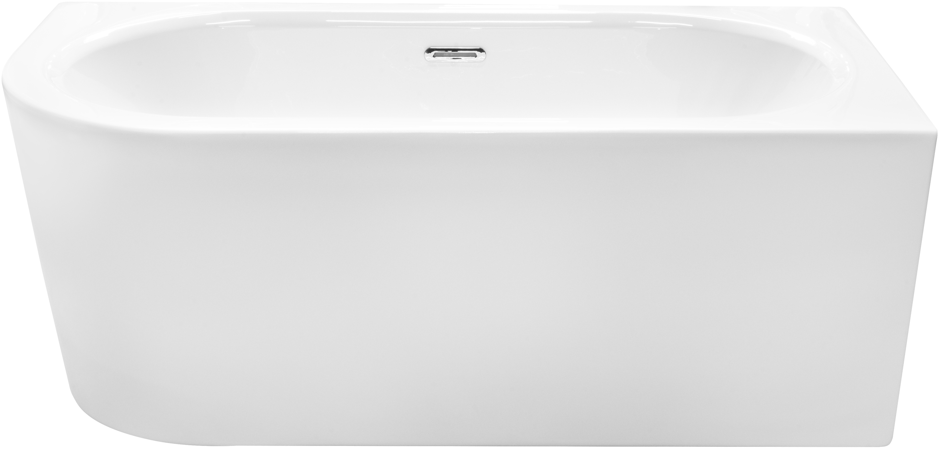 Besco Avita A-Line bañera de pared 150x75 cm rectangular blanco #WAA-150APBS