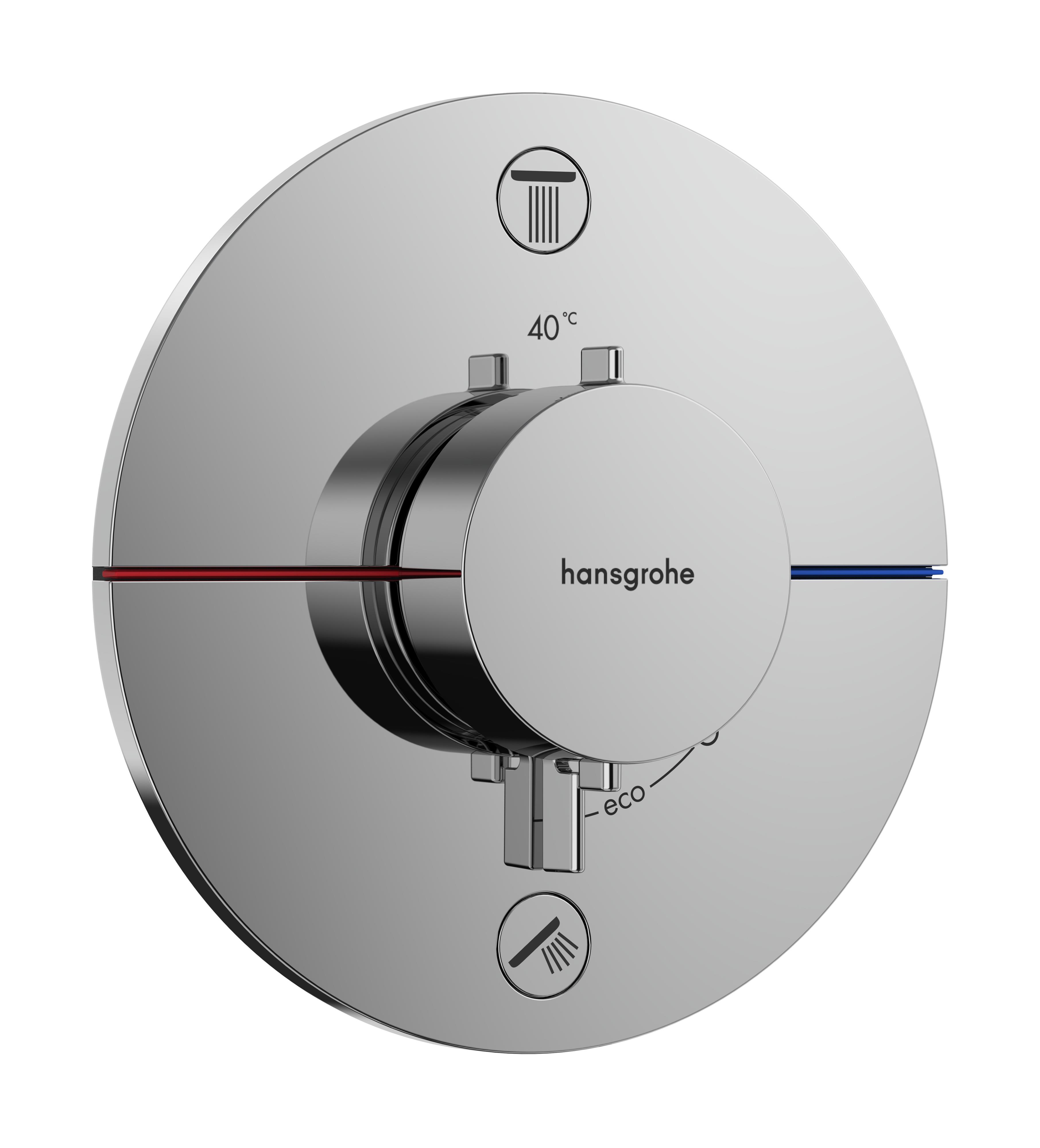 Hansgrohe ShowerSelect Comfort S grifo de bañera y ducha empotrado con termostato cromo 15556000