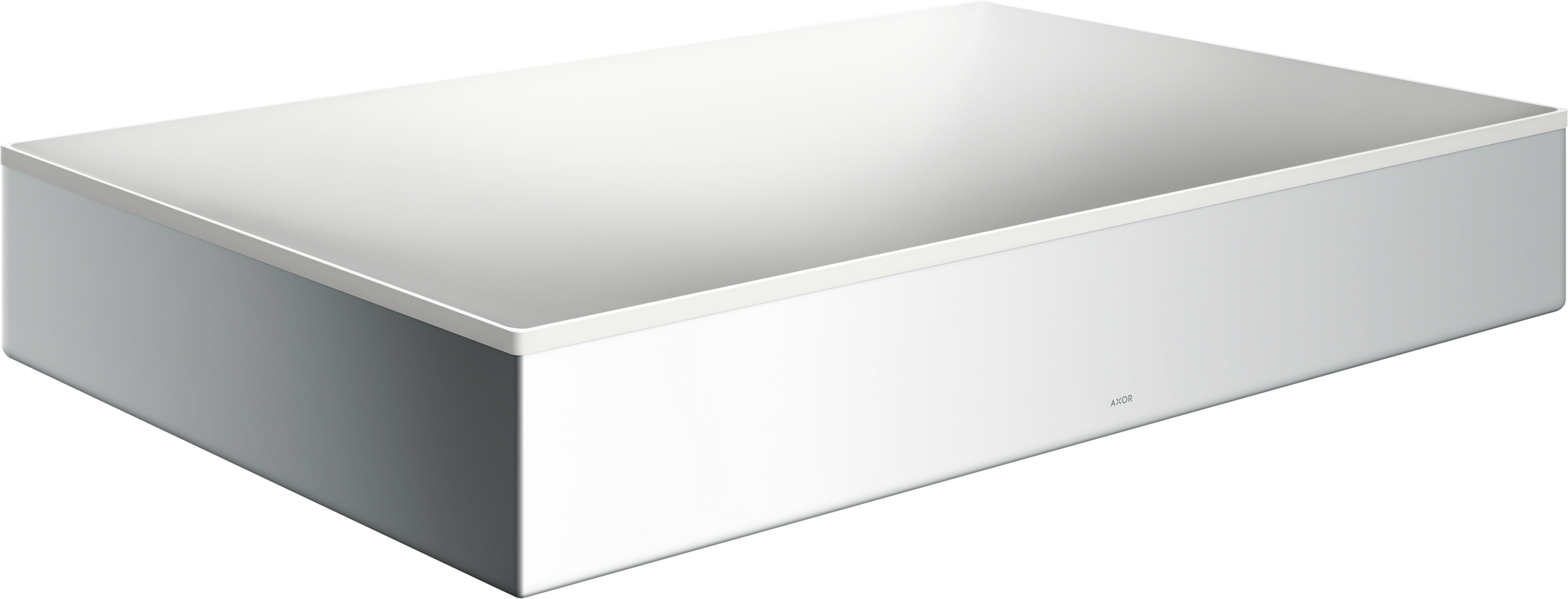 Axor Suite lavabo 60x40 cm rectangular sobre encimera blanco-plata 42004000