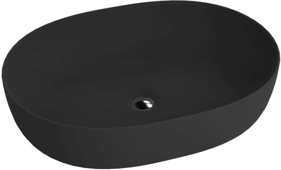 LaVita Blas lavabo 59.5x43 cm oval sobre encimera negro 5900378334316
