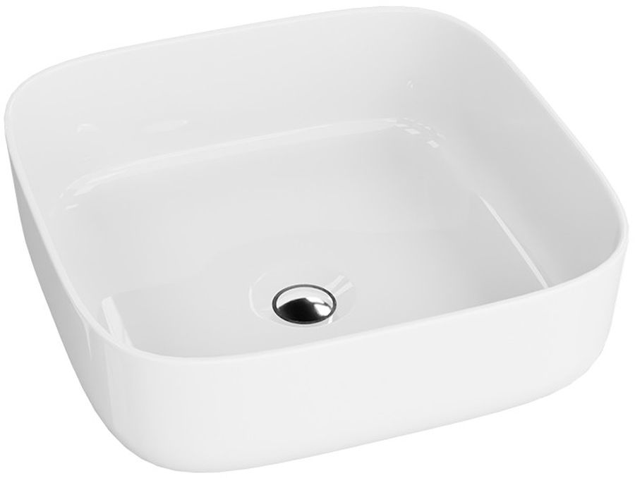 LaVita Galera lavabo 39x39 cm cuadrada sobre encimera blanco 5900378334323