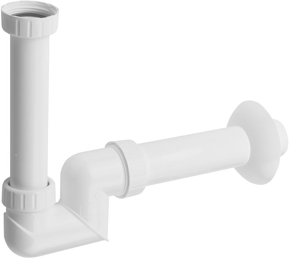 Sapho sifón de lavabo tubular blanco 151.125.0