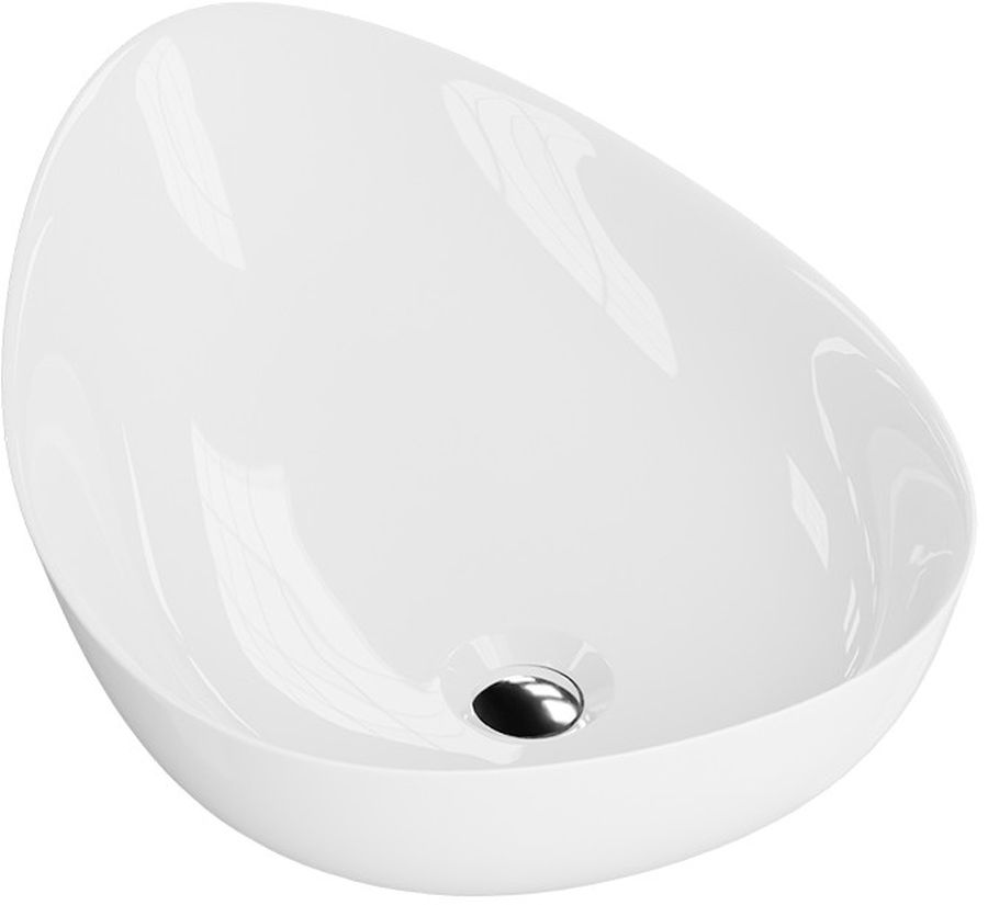 LaVita Almond lavabo 58x41 cm oval sobre encimera blanco 5900378335429
