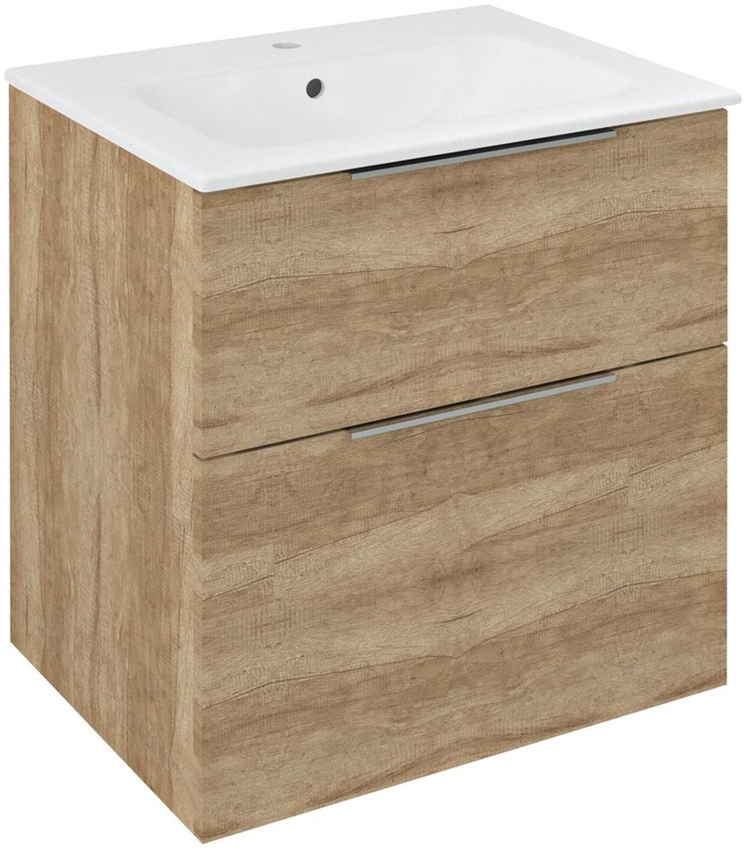 Sapho Cirasa armario 59.2x45.9x64 cm suspendido, para lavabo roble CR601-2222