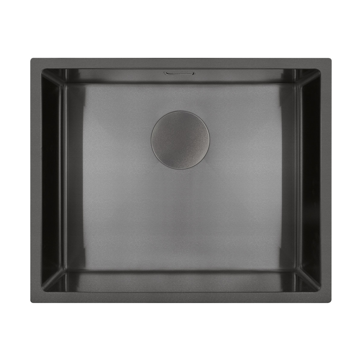 Oltens Hydda fregadero de acero 54x44 cm negro 71104300