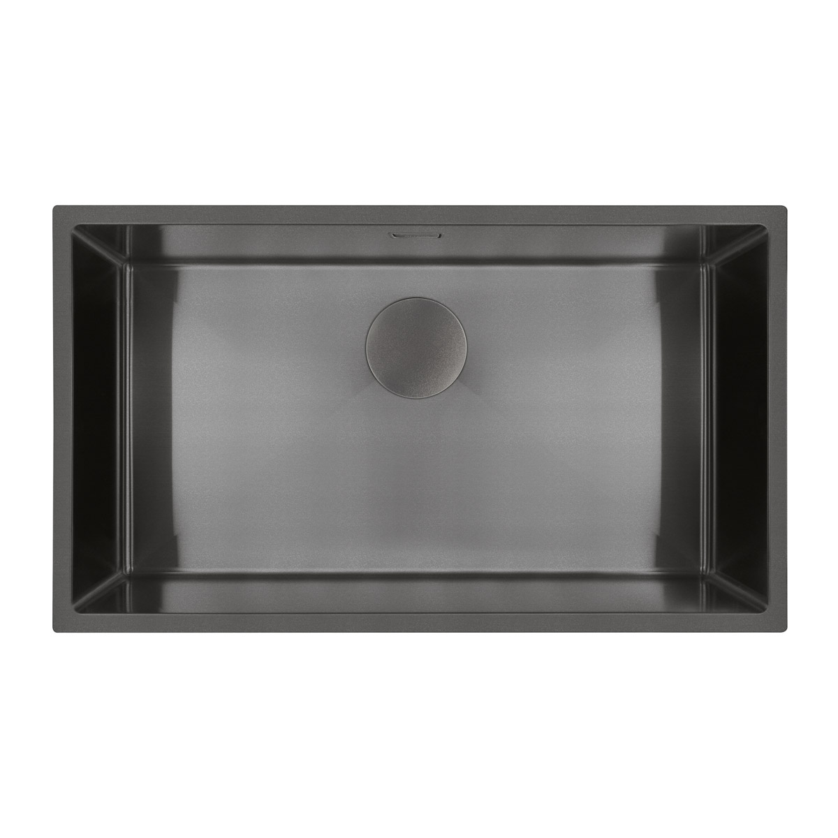 Oltens Hydda fregadero de acero 76x44 cm negro 71105300