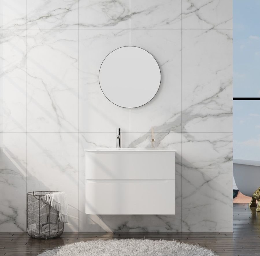 LaVita Atlanta lavabo con mueble 80 cm blanco 5900378335566