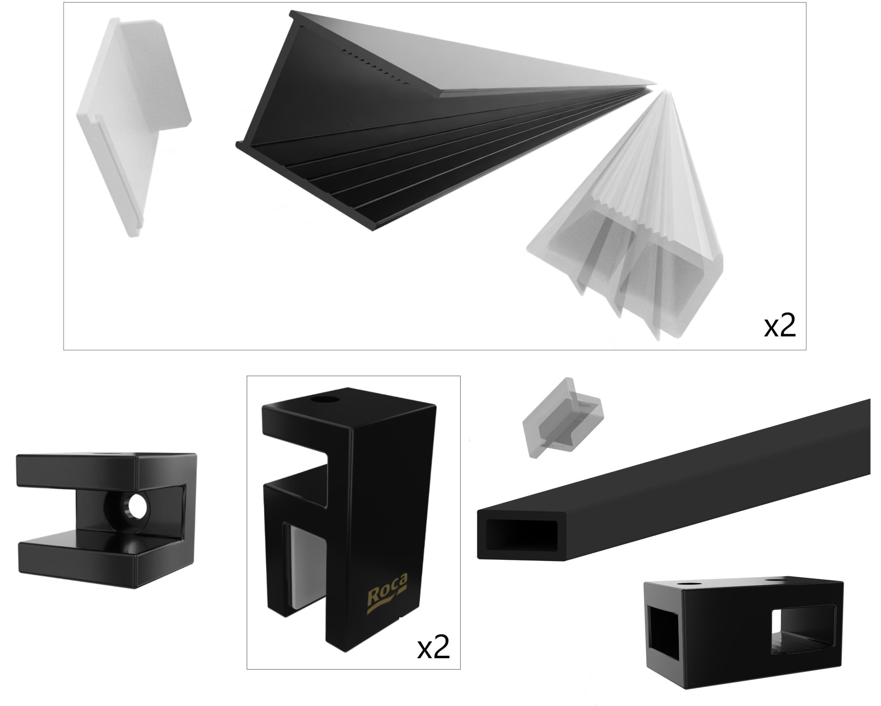 Roca District kit de montaje AMP7920006