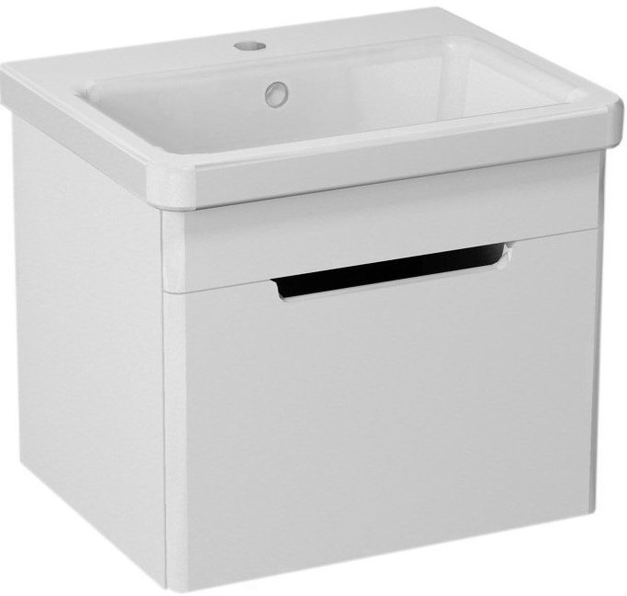 Sapho Ella armario 46.5x38.5x39 cm suspendido, para lavabo blanco EL050-3030