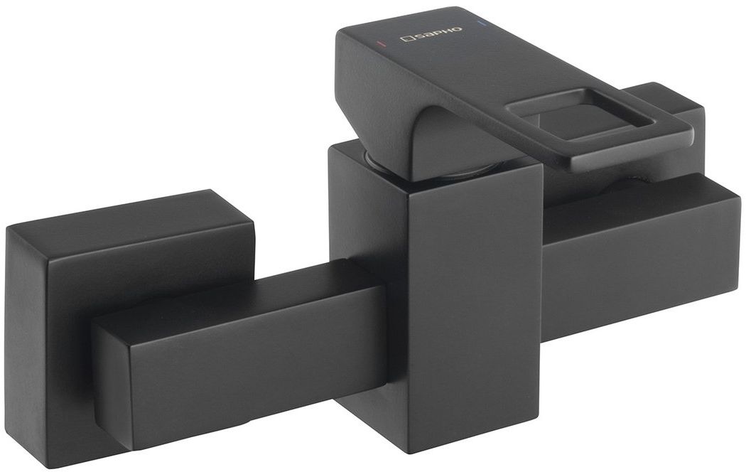 Sapho Forata grifo para ducha a pared negro FT011/15