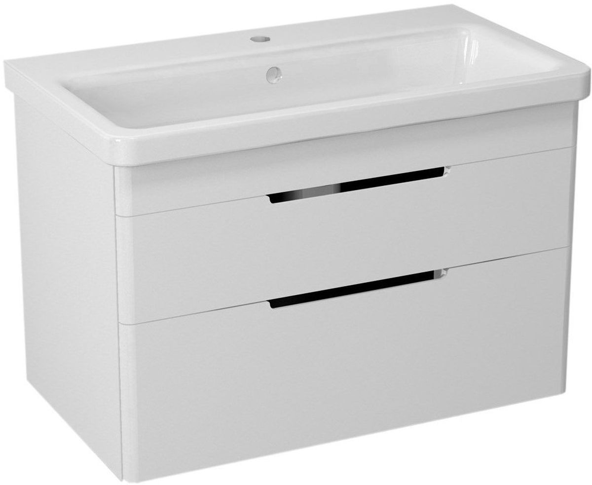 Sapho Ella armario 76.5x43x50 cm suspendido, para lavabo blanco EL080-3030