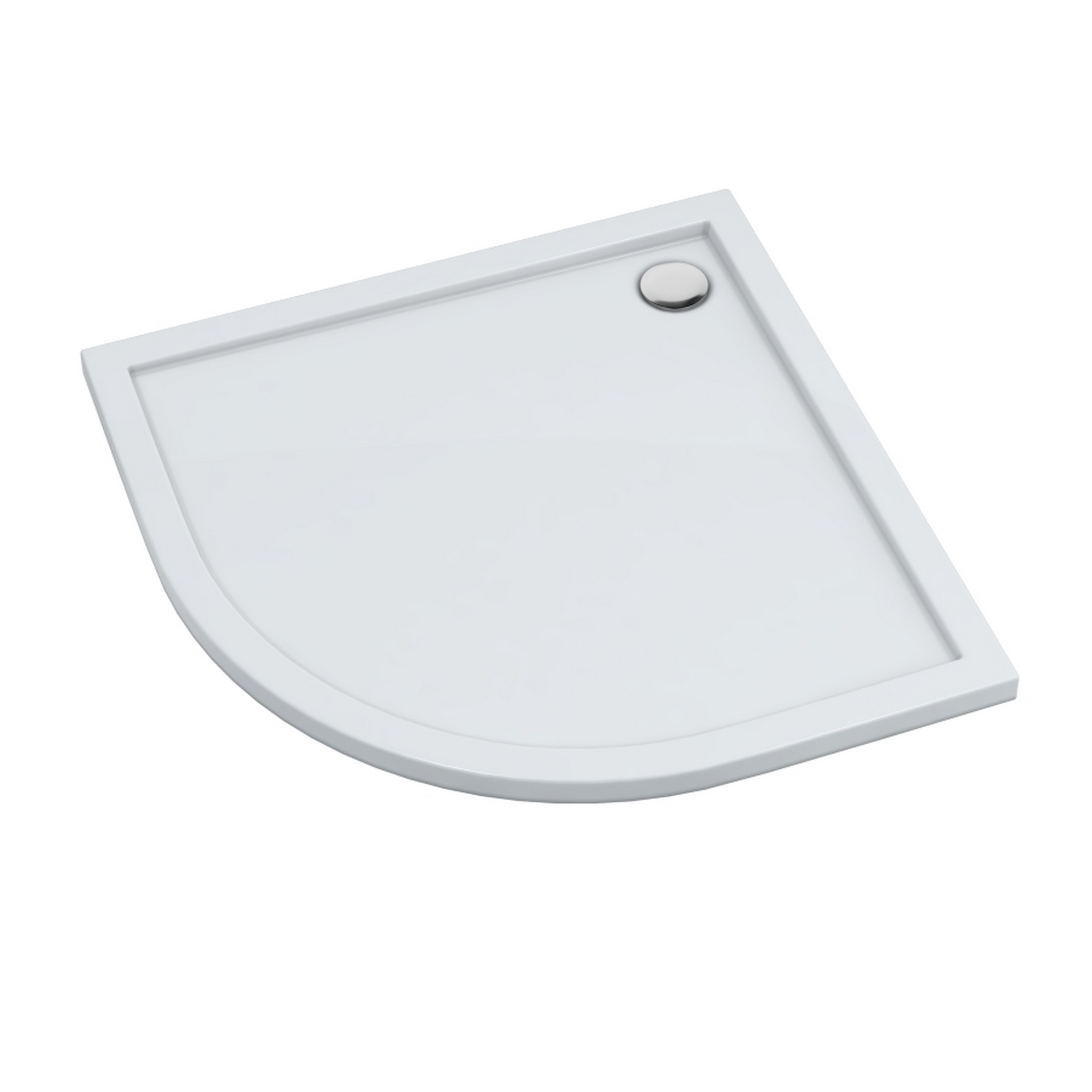 Schedline Sharper plato de ducha semicircular 80x80 cm blanco 3S.S1O-8080