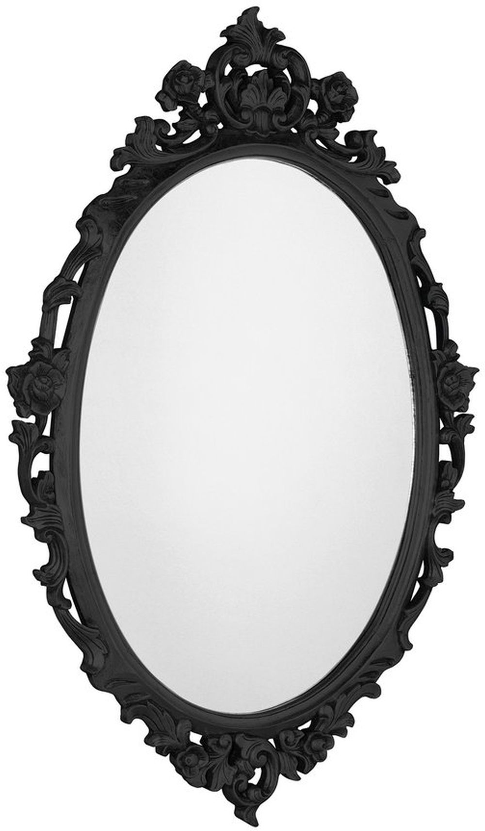 Sapho Desna espejo 80x100 cm oval negro IN357