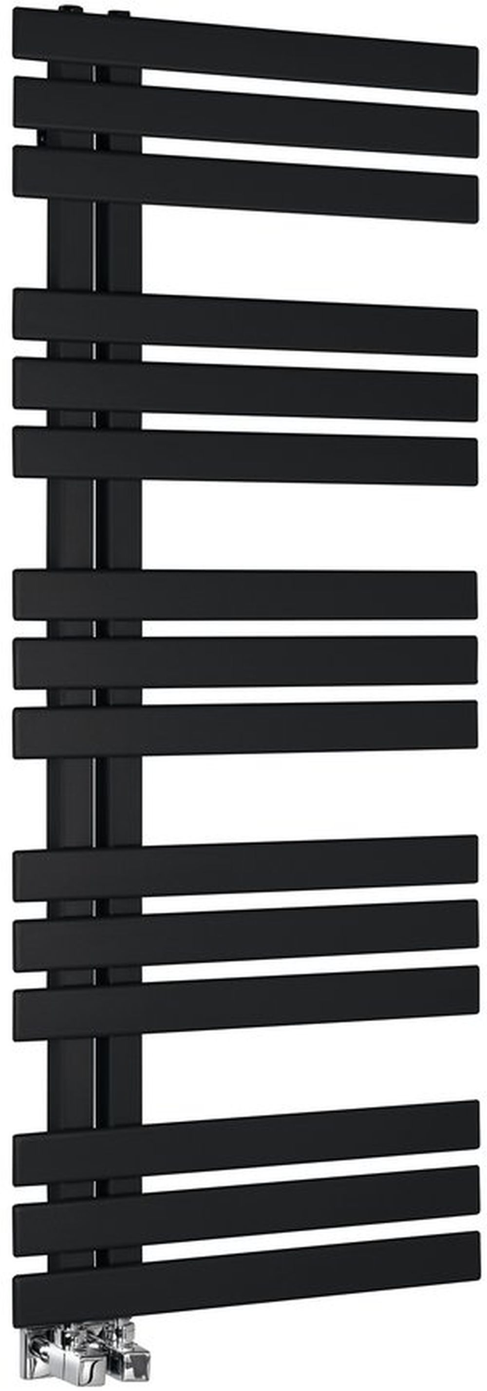 Sapho Silvana radiador de baño toallero 123.6x50 cm negro IR154B