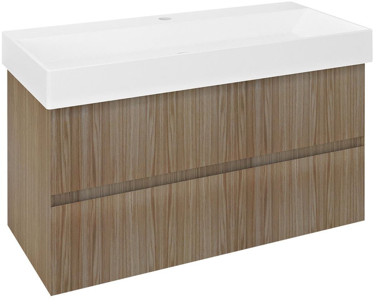 Sapho Filena armario 95x43x51.5 cm suspendido, para lavabo roble FID1210D