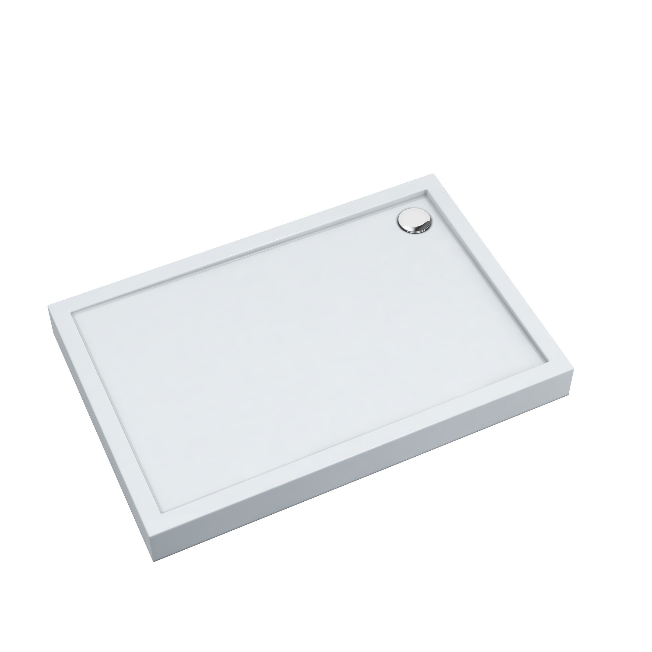 Schedline Cameron Smooth White plato de ducha rectangular 100x70 cm blanco 3ST.C1P-70100
