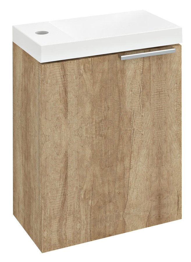 Sapho Latus armario 39.4x22x50 cm suspendido, para lavabo roble LT110-2222