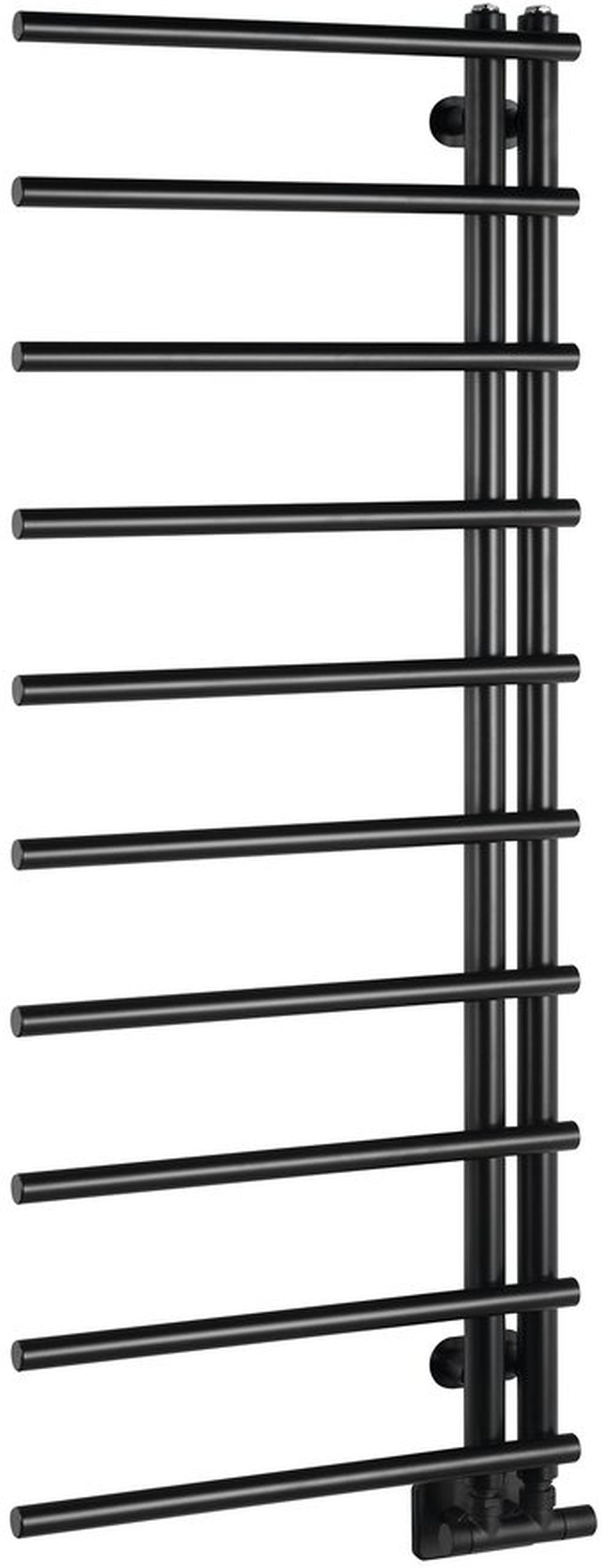 Sapho Justina radiador de baño toallero 124.6x50 cm negro IR546B