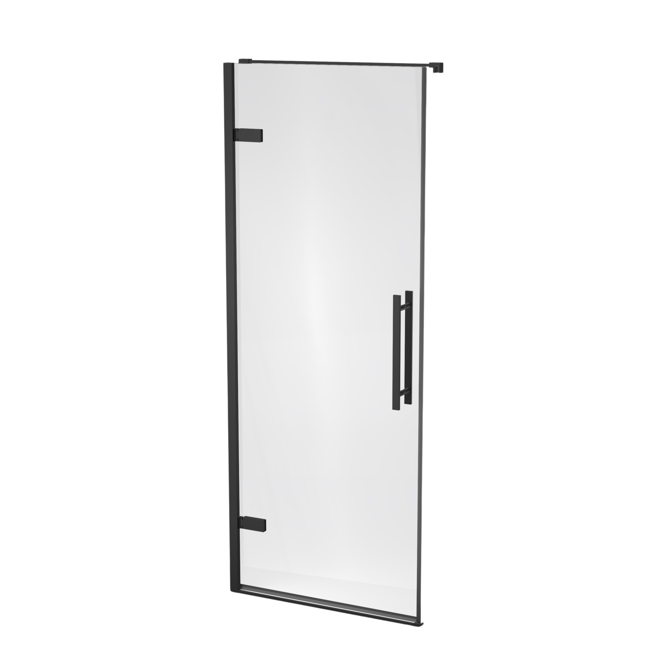 Ravak Cool! puerta de ducha 80 cm oscilante negro mate/vidrio transparente X0VV40300Z1