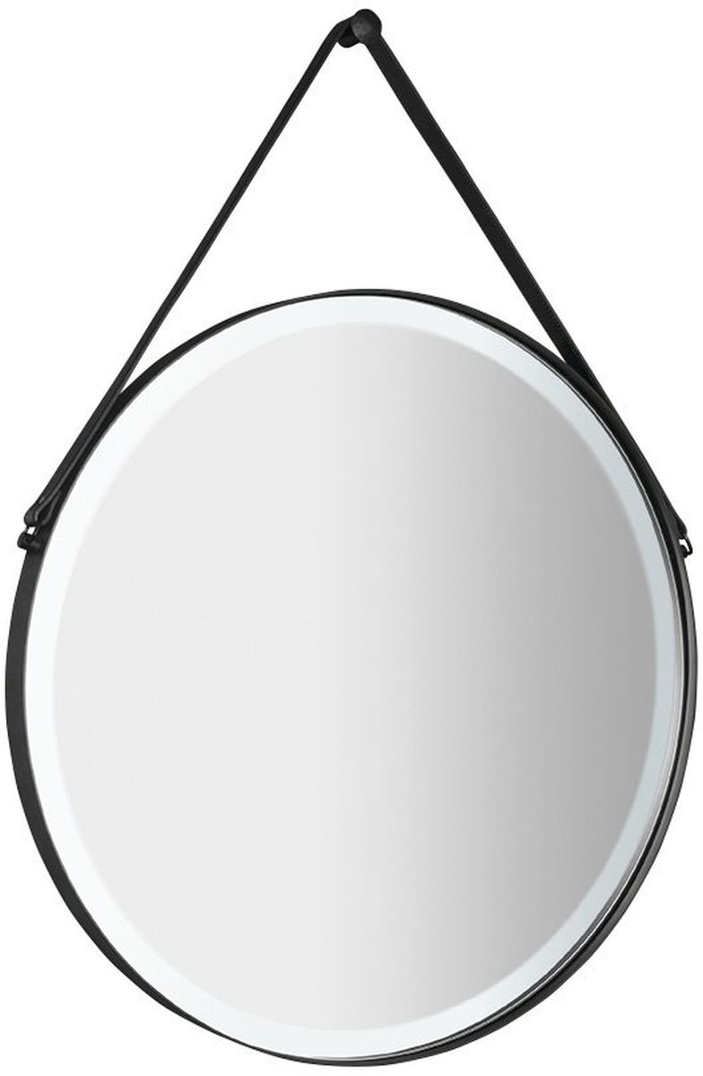 Sapho Orbiter espejo 70x70 cm circular con iluminación negro ORL070