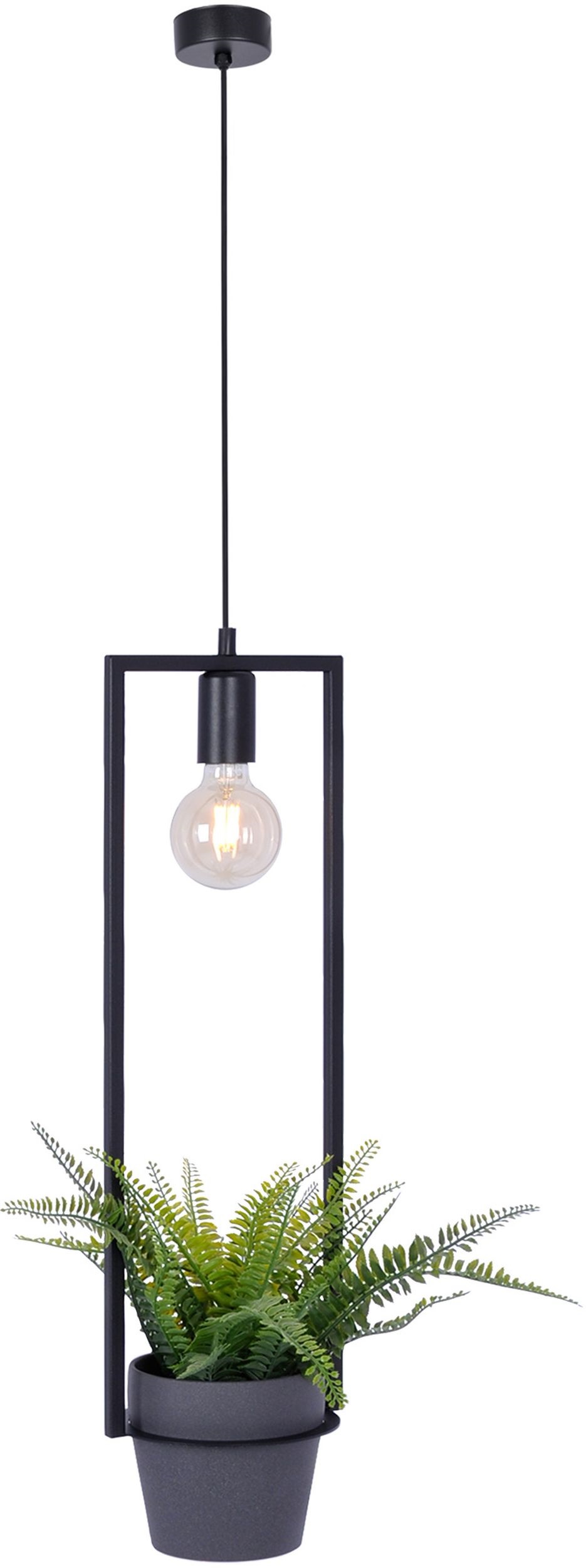 Kaja Estera lámpara colgante 1x60 W negro K-4038