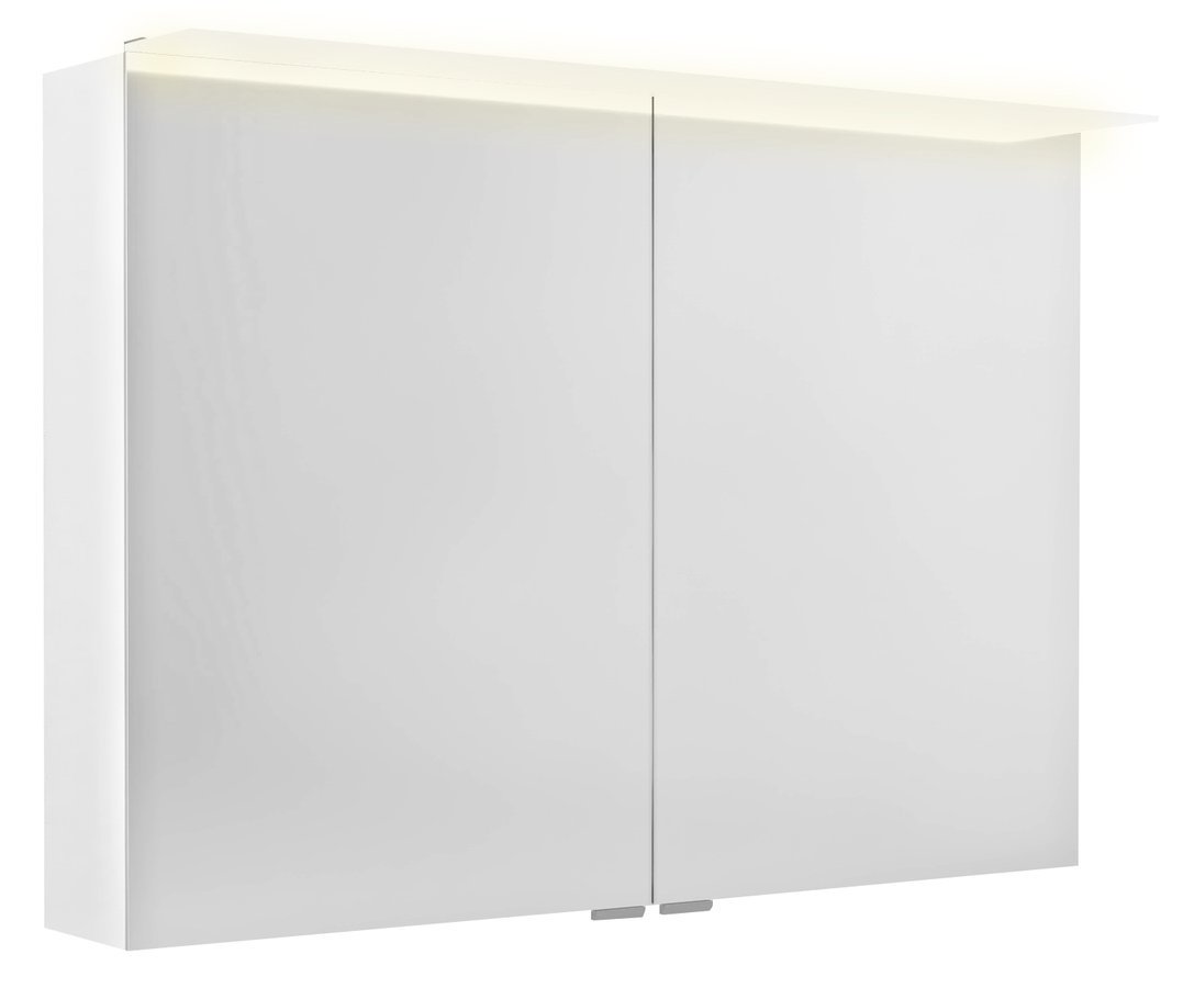Sapho Linex armario 100x15x70 cm con espejo blanco LX100-0030